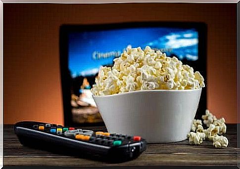 Popcorn and remote control