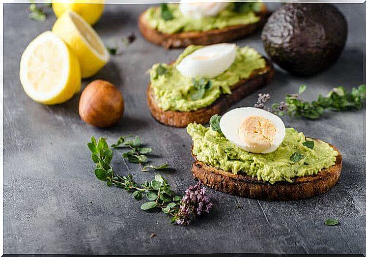 Toasted sandwich with avocado, one of those delicious dishes