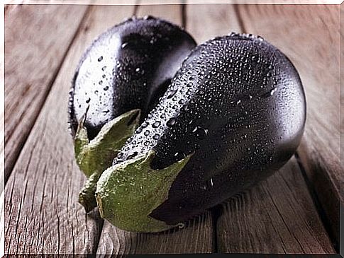 eggplant with vegetables and vinaigrette