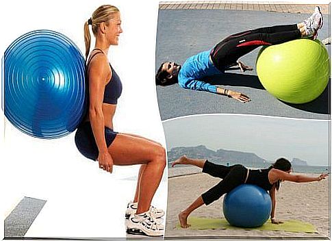 Train your glutes: some great exercises with a fitness ball!