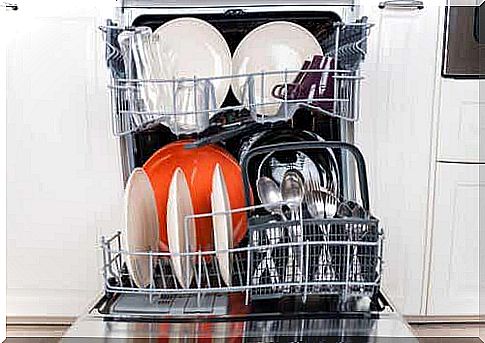 A full dishwasher